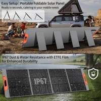 Nouveau panneau solaire pliable 2026 de 100W, 200W, 400W, type N TOPCon, haute efficacité 25%, ETFE, étanche IP67, pour centrale électrique, OEM ODM