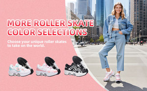 Chaussures à roulettes réglables à LED clignotantes, tendance mode, <span class=keywords><strong>4</strong></span> <span class=keywords><strong>roues</strong></span>, rétractables, pour enfants, idéales pour l'extérieur - Vente Flash - Product Image 5