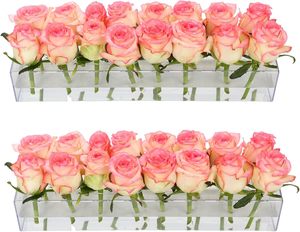 Acrylic 36-Hole <b>Clear</b> Flower <b>Box</b> Preserved Eternal Roses Transparent Bouquet Display <b>Box</b> for Valentine's Day Mother's Day <b>Gifts</b> - Product Image 1