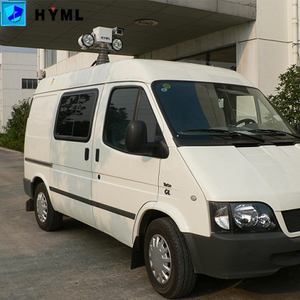 Poste de luz de calle cuadrado de acero y aluminio montado en vehículo al aire libre para poste de lámpara de jardín - Product Image 3