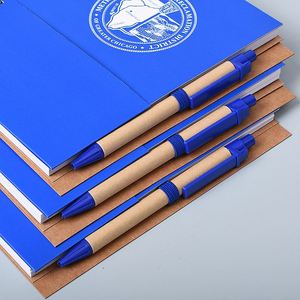 Carnet d'affaires en papier kraft recyclé avec couverture imprimée, reliure spirale, taille personnalisée, logo imprimé UV, stylo bille offert – Vente en gros - Product Image 4