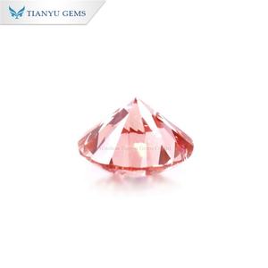 Tianyu Gems Creado Cvd Diamond Lab Grown 1.07ct Fancy Intenso Marrón Rosa Forma redonda Color Lab Diamond - Product Image 2