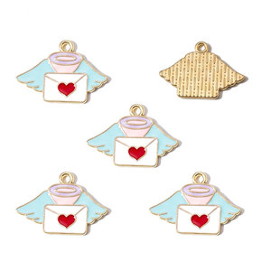 만화 오일 드롭 아연 합금 동화 성 마차 펜던트 DIY 팔찌 및 목걸이 참 장식 액세서리 W890 - Product Image 3