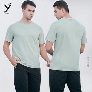 Gran oferta, venta al por mayor, 170g, malla estenopeica, deportes, ocio, entrenamiento al aire libre, correr, secado rápido, camiseta de manga corta para hombre - Product Image 1