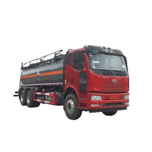 6x4 FAW jiefang 10-18 CBM 304 316 C4 PE פלדת פחמן כימי נוזל קורוזיבי משאית משאית קלה