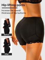 Culotte Gainante Correctrice Rembourrée Effet Push-up Fesses, Rehausseur de Fessier et Sculptant avec Ceinture Modélisante
