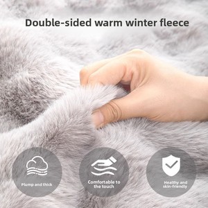 Coussin de couchage pour chien de grande taille, confortable et épais en peluche, idéal pour l'hiver, tapis de cage, lit pour animaux de compagnie, vente chaude transfrontalière - Product Image 3
