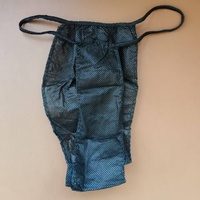 Culottes string jetables en non-tissé, sexy, taille basse, à séchage rapide, respirantes, motif uni, emballées individuellement