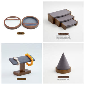 Fabrik auf Lager High-End-Mikrofaser-Schmuck-Verpackungs-Display Schmuck-Tablett Schmuck-Display - Product Image 6