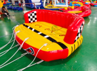 Canapé gonflable rotatif tractable de qualité commerciale certifié CE, pour 8 personnes, taille/couleur personnalisable, idéal pour le ski nautique Crazy Rocket