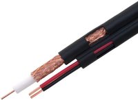Câbles CCTV OEM ODM coaxiaux 0,81 mm en cuivre plaqué aluminium 75 ohms RG59+2C 300M pour le Portugal