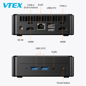 มินิพีซีขนาดกะทัดรัดพิเศษสล็อต N150ประมวลผล DDR4 SODIMM สอง <span class=keywords><strong>M</strong></span>.2 Win10ลินุกซ์ฟังก์ชั่นแบบเต็มรูปแบบ Type <span class=keywords><strong>C</strong></span> คอมพิวเตอร์สำนักงานบ้านมินิพีซี - Product Image 6