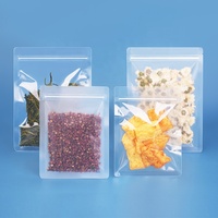 Sacs d'emballage alimentaire en plastique BOPP+PET+PE hautement recyclables, résistants à l'humidité, à fond plat, avec fermeture éclair sur 3 côtés, givrés, pour chips de pommes de terre