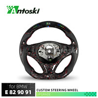 Volant sport en fibre de carbone personnalisé pour BMW E82 E88 E90 E91 E92 M3 320d 330i 335i 135i 128i Coupé 2006-2013