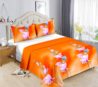 Parures de Draps Plats Jumeaux Colorées Taille King en Coton Doux Ensemble de Literie Drap de Dubaï Draps Textiles de Yiwu