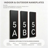 Plaques de porte personnalisées pour numéros de maison extérieurs, en acrylique découpé au laser de qualité supérieure, pour signalisation publicitaire et éclairage