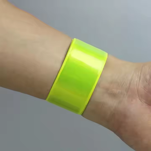Çalışan spor tokat bilezik yansıtıcı Pvc tokat kol bandı bilekliği kol üzerinde sarın - Product Image 3