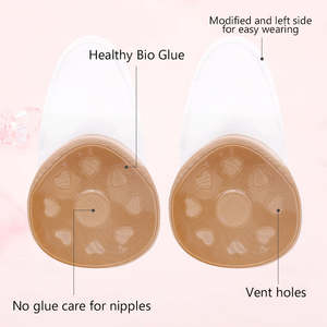 <span class=keywords><strong>Mei</strong></span> <span class=keywords><strong>Xiao</strong></span> Ti usine soutien-gorge en silicone respirant Sexy cache-tétons invisibles pour femmes sous-vêtements de levage des seins couvre-tétons - Product Image 4