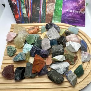 Vente en gros de pierres naturelles en vrac, cristaux de pierres précieuses irrégulières Feng Shui, quartz rose, améthyste, Reiki, chakra, cristaux bruts mélangés - Product Image 1