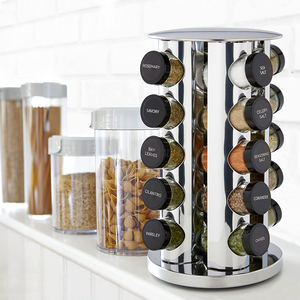 Haut de gamme cuisine coin organisateur <span class=keywords><strong>étagère</strong></span>s de rangement <span class=keywords><strong>épices</strong></span> stockage pot support 360 rotatif pot <span class=keywords><strong>à</strong></span> <span class=keywords><strong>épices</strong></span> support pour cuisine - Product Image 6