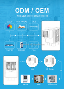 solar air conditioning led window rechargeable air cooler water cooler <b>fan</b> dc <b>wall</b> <b>mounting</b> evaporative swamp coolers humififier - Product Image 4
