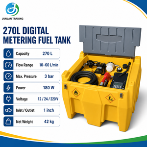 Réservoir de transfert de carburant en plastique à grand débit <span class=keywords><strong>automatique</strong></span> 240L-600L avec pompe auto-amorçante et <span class=keywords><strong>pistolet</strong></span> de ravitaillement pour diesel et essence - Product Image 2