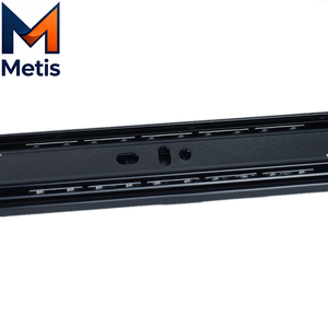 モダンなフルエクステンション鉄製引き出しスライド、3段ボールベアリング式伸縮チャネルランナー、幅40mm、耐荷重10kg - Product Image 2