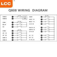 Q808 8 boutons 2 vitesses 433 télécommande sans fil grue hydraulique télécommande