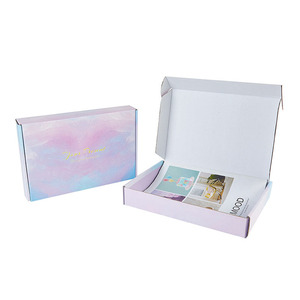 Manufacture Color Corrugated shipping cardboard kraft paper packaging box With Custom Logo