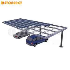Système de montage de <span class=keywords><strong>carport</strong></span> solaire en acier Q235 haute résistance avec conception à grande portée pour les parkings commerciaux - Product Image 2