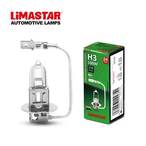 Limastar H3 24V 100W PK22s Bening Kualitas Tinggi Bohlam Halogen untuk Otomotif