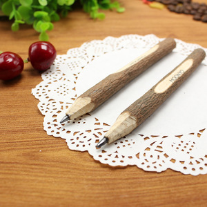 थोक सस्ते कस्टम लोगो प्राकृतिक लकड़ी पर्यावरण के अनुकूल ballpoint कलम - Product Image 6