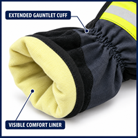 Gants de pompier ignifuges, résistants au feu, isolants haute température, fabriqués en Chine, compatibles avec les pompiers