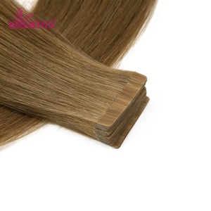 Extensiones de Cabello Humano Remy 100% Invisibles con Cinta Adhesiva, Doble Trama, Pre-encintadas, 2.5g/Hilo, 20 Pulgadas, Brillo Natural, Calidad de Salón - Product Image 1