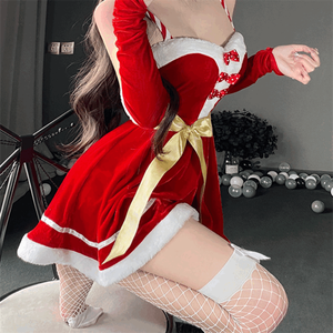 Disfraz <span class=keywords><strong>de</strong></span> <span class=keywords><strong>Conejita</strong></span> Sexy para Juego <span class=keywords><strong>de</strong></span> Roles, Uniforme Navideño, Vestido <span class=keywords><strong>de</strong></span> Terciopelo <span class=keywords><strong>de</strong></span> Mamá Noel, Disfraz <span class=keywords><strong>de</strong></span> Cosplay - Product Image 5