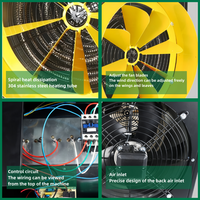 10 kw réchauffeur d'air chauffage industriel souffleur d'air chaud radiateurs électriques pour l'élevage et le séchage