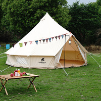 Camping de luxe léger extérieur grande tente indienne tissu Oxford famille imperméable épaissie yourte Camping loisirs pyramide tente 2025
