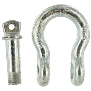 Grillete de Anclaje Galvanizado de 5/8 Pulgadas Us Cargo Control, Tipo Perno Roscado, Capacidad de Carga de Trabajo de 3.25 Toneladas, Forma de Arco, Acero al Carbono - Product Image 2