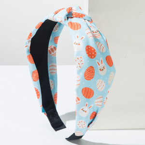 عصابات رأس جديدة لعام <span class=keywords><strong>2026</strong></span> مطبوعة بزهور وأرانب عيد الفصح، ربطة شعر متقاطعة للنساء، إكسسوارات شعر لعيد الفصح - Product Image 4