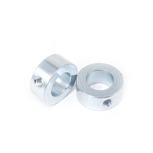 Collier de serrage en acier inoxydable usiné CNC sur mesure, avec vis de réglage et <span class=keywords><strong>anneau</strong></span> de blocage en acier zingué - Product Image 5