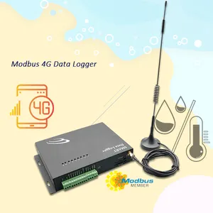 4继电器输出工业rs232 modbus rs485 m-bus转换器4g数据记录器