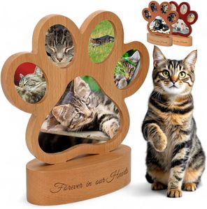 Gỗ hiện đại Paw in Dog memorial khung ảnh-Handmade thân thiện với môi Tùy chỉnh hình ảnh khung pawprint thiết kế cho vật nuôi mất cảm thông - Product Image 5
