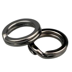 TAKEDO 1000 stuks/zak RVS splitring connectoren vishaak visuitrusting zwart nikkel flaser O-type dubbele <span class=keywords><strong>ring</strong></span> - Product Image 1