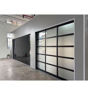 Fournisseur en gros <span class=keywords><strong>de</strong></span> portes <span class=keywords><strong>de</strong></span> <span class=keywords><strong>garage</strong></span> en aluminium avec verre enduit pour villas, hôtels et espaces extérieurs - Product Image 4