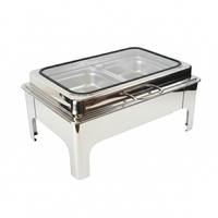 Ensemble de réchauds à alcool en acier inoxydable pour traiteur extérieur, chauffage au combustible, design portable, plusieurs options de taille