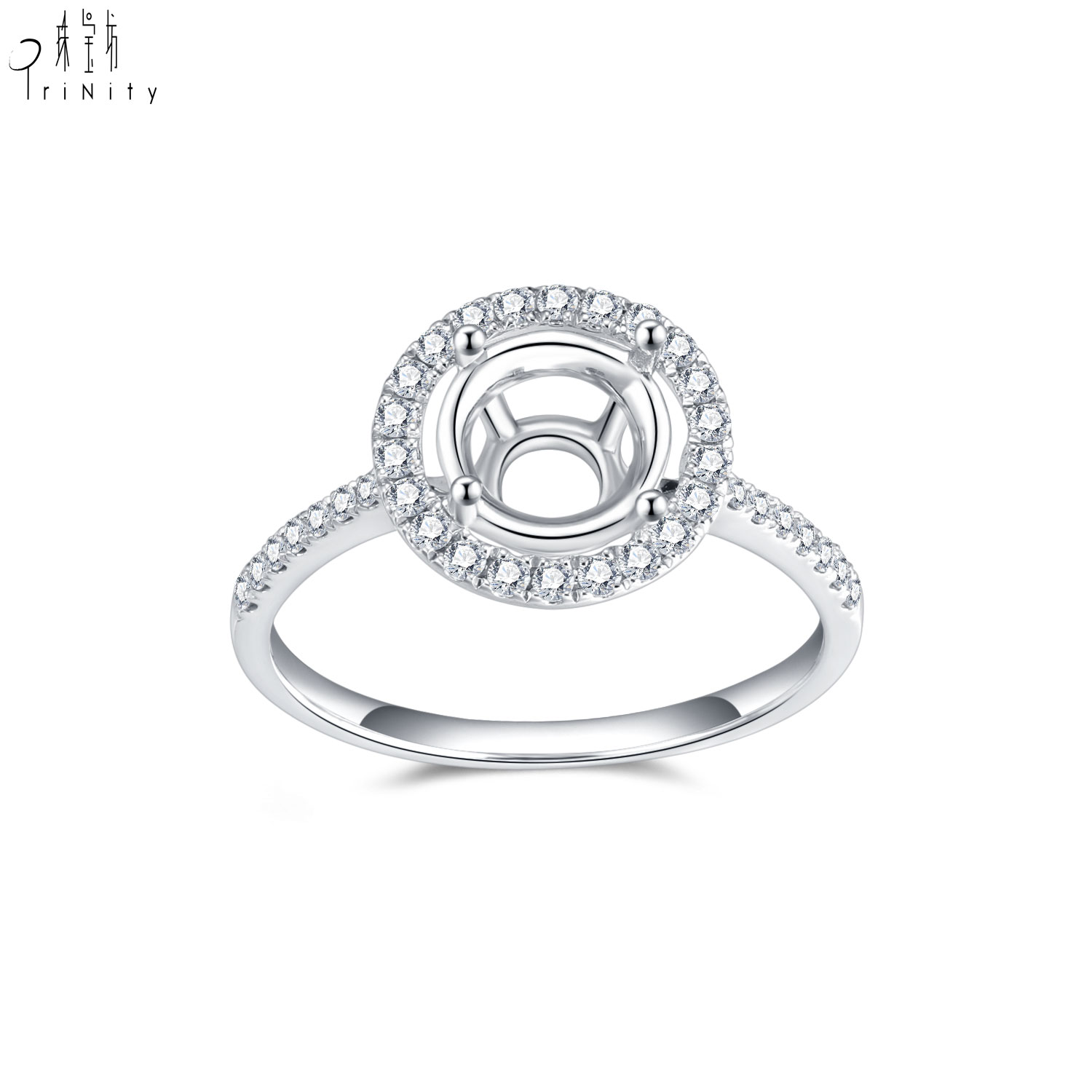 Or blanc 18K