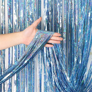 Tenda Metallica Glitterata di Alta Qualità, Frange in Lamina per Decorazione Sfondo e Pareti per Feste - Product Image 5