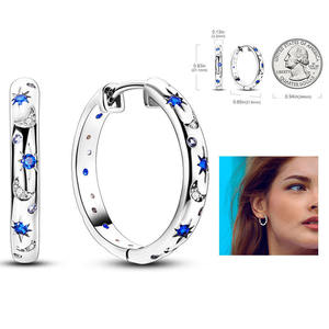 Fashion Jewelry For Women Fine Jewelry Earing Fashion Jewelry Set <b>Silver</b> 925 Jewelry Sterling <b>Silver</b> 925JewelleryStar Zircon - Product Image 3