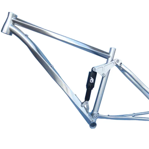 Nuovissimo telaio per Mountain Bike grezza 29er Soft Frame in titanio Full sospensione MTB per 165mm Shock OEM personalizzabile - Product Image 6