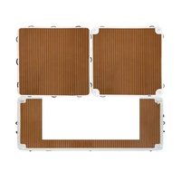 Plateforme flottante gonflable portable avec auvent et matelas pneumatique pour lac, océan, yacht, fête, détente et bain de soleil